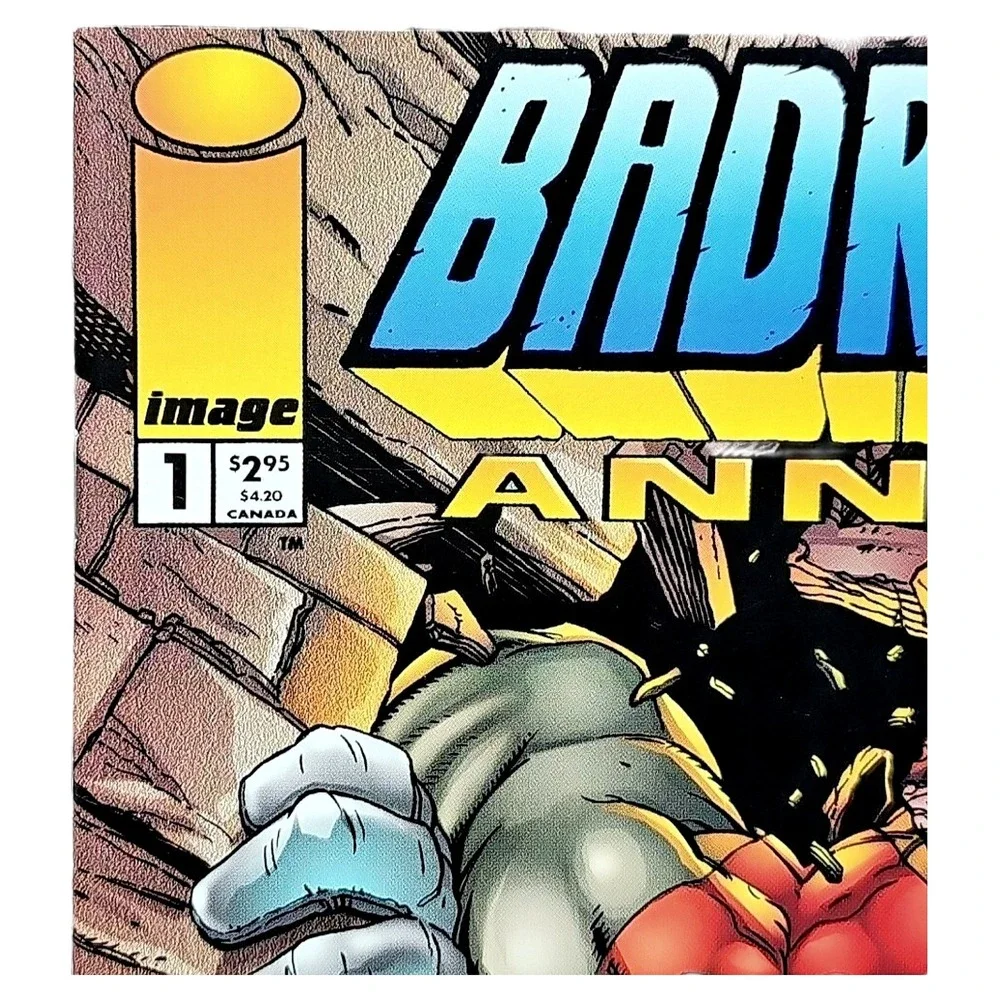 Image Comics Badrock Annual 1 1995 Youngblood Art Adams Cover Vintage Comic Book